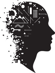  Identity abstract silhouette.