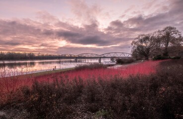 sundown, woda, niebo, krajobraz, rzeka © Krzysztof  Jaworski