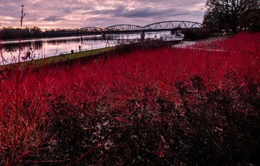 sundown, woda, niebo, krajobraz, rzeka © Krzysztof  Jaworski