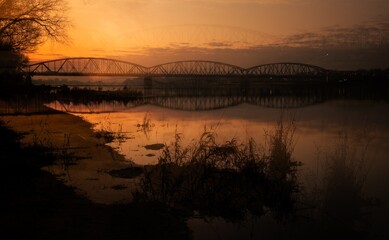 rzeka, gród, woda, architektura, europa, podróż, niebo © Krzysztof  Jaworski