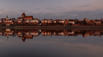 rzeka, gród, woda, architektura, europa, podróż, niebo © Krzysztof  Jaworski