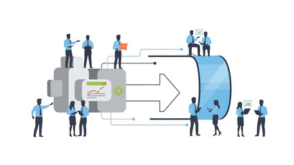 Virtual Reality Transformation Modern Business Technology and Data Analysis Integration