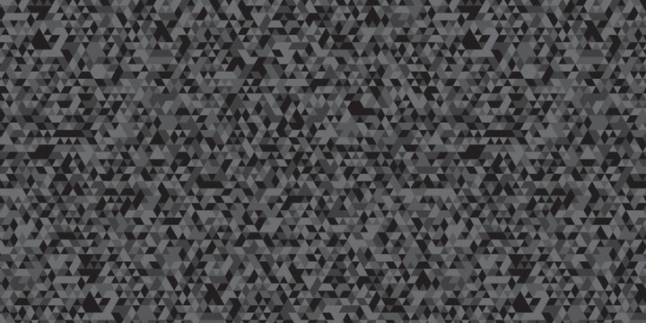 Vector abstract geometric black and gray low polygon triangle paper wallpaper. origami paper background. gradient grid creative digital business triangular low textile design.