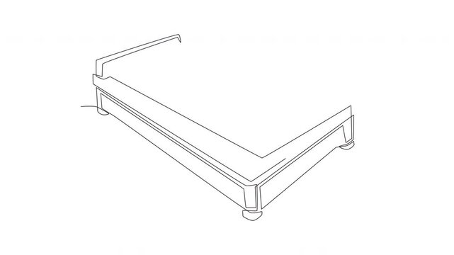 Animated Gamelan Bonang. Yogyakarta concept one-line drawing