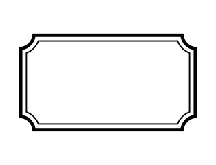 黒のシンプルフレーム