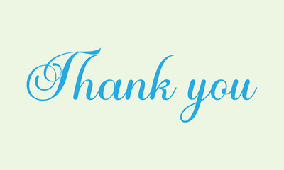 Thank you calligraphy inscription on a white background. Vector illustration .EPS 10 .