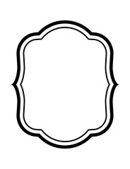 黒のシンプルフレーム