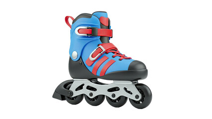 Blue and Red Inline Skate
