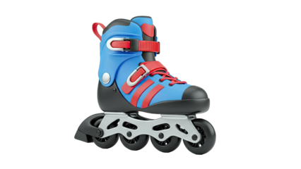 Blue and Red Inline Skate