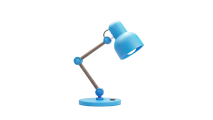 Blue Articulated Desk Lamp