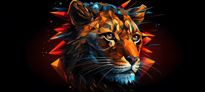liger vector illustration t-shirt design ,generative AI
