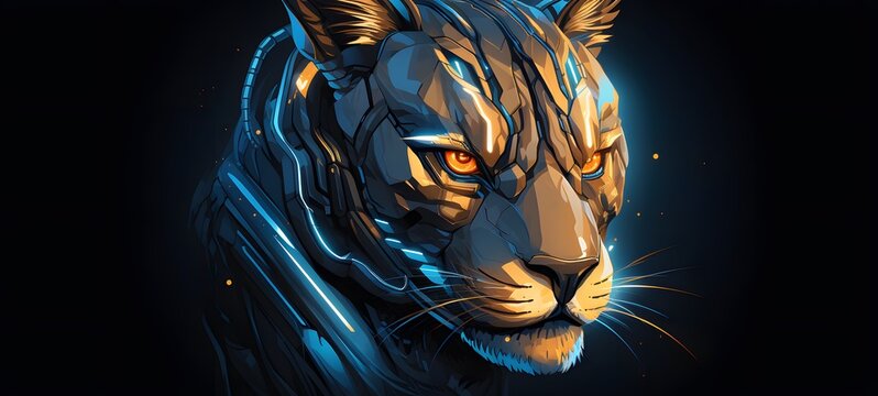 liger vector illustration t-shirt design ,generative AI