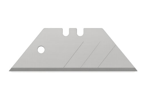 Utility blade for box cutter on transparent background