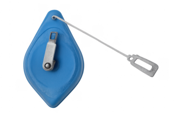 Blue chalk line tool for construction marking