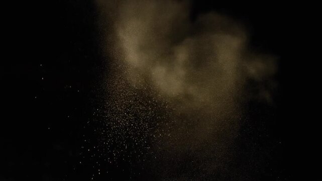 Smoke Rising in Dark Background Video.