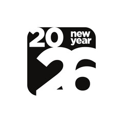 Fototapeta premium 2026 new year logo vector