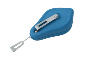 Blue chalk line measuring construction layout tool