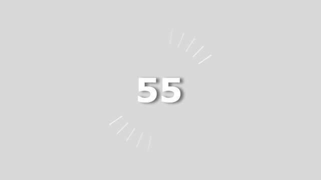 4K motion graphic with of Loading circle or progress loading bar 0 to 100% video. Animation of preloaded animation web design template.