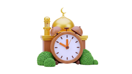 3D Ramadan Alarm Clock and Mosque