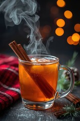 Cozy mug of spiced tea