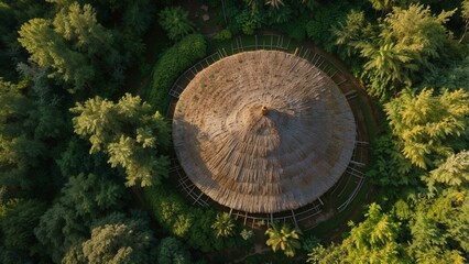 Fototapeta premium Indian hut in the village