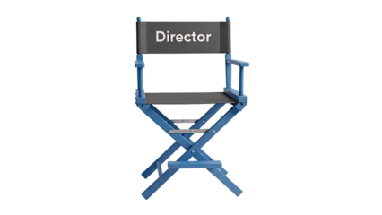 Blue Director's Chair with "Director" text