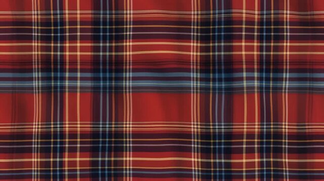 Classic Red and Blue Tartan Pattern - Timeless Textile Design for Apparel and Home Decor