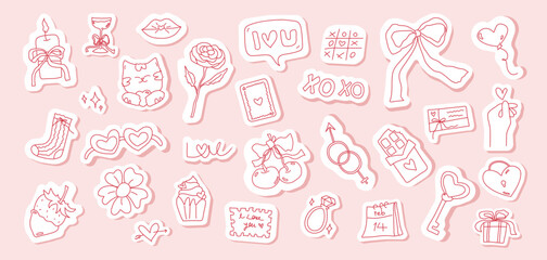 valentine icon set