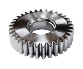 metal gears isolated on white