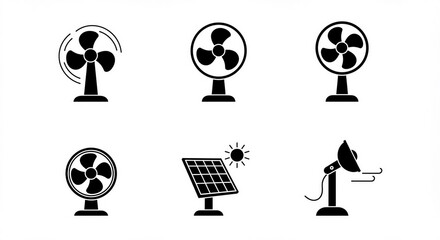 set of vector icons of different shapes