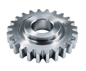 metal gears isolated on white