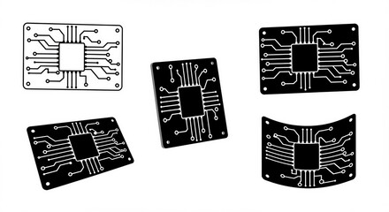 set of black price tags vector