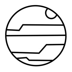 planet vector icon