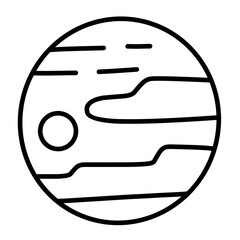 planet vector icon