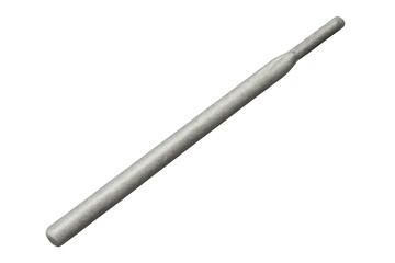 Gray cylindrical tool handle or part isolated