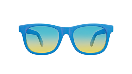 Blue sunglasses with gradient lenses
