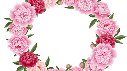 frame of flowers