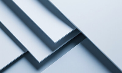 Clean abstract composition with overlapping geometric planes  Generative AI