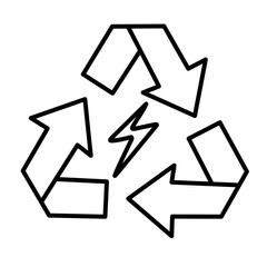 Electric power vector icon