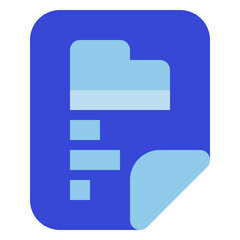 business bluetone icon set