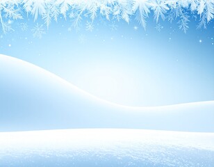 Abstract Winter Frost Gradient Background with Icy Blue Tone