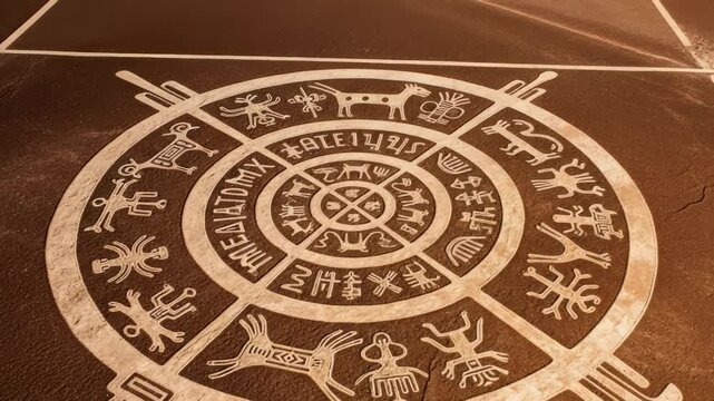 Ancient Earth Markings, Earth Art, Desert, Mysteries and Civilizations, Earth Art Aerial View,