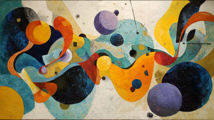 エキセントリックな抽象画、コンポジション