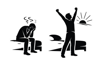 From Failure to Success Resilience Transformation Silhouette