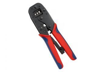 Network crimping tool for cable and connector installation