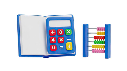 Calculator and Abacus - Learning Math Tools