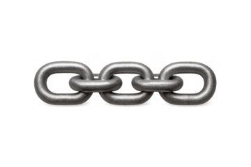 Metal chain links connecting showing strength and unity