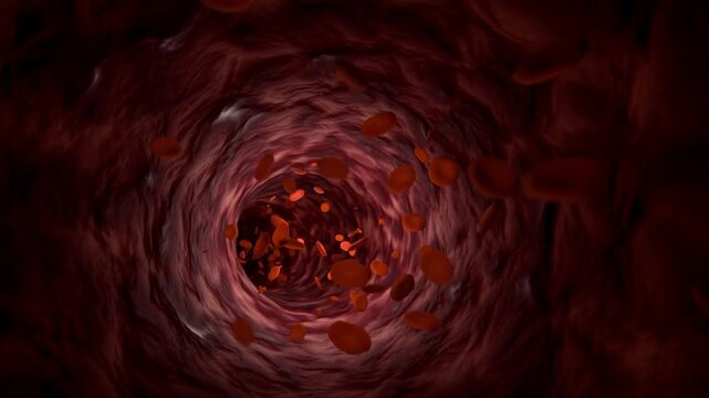 3D Medical Animation and Simulation of Red Blood Cell Flow