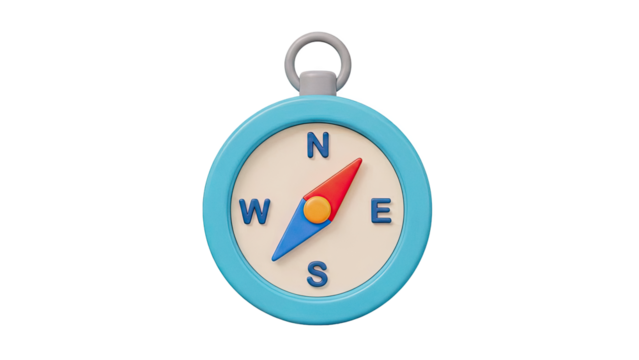 Cartoon Compass - Powered by Adobe
