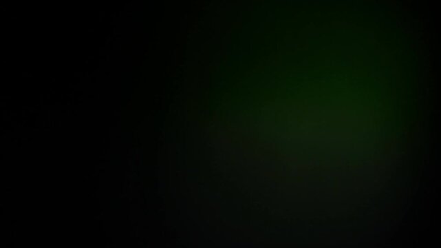 A quick and energetic green and white light leak flashes across the screen. This dynamic optical effect is perfect as a fast transition, film burn, or to add a vintage, energetic flair